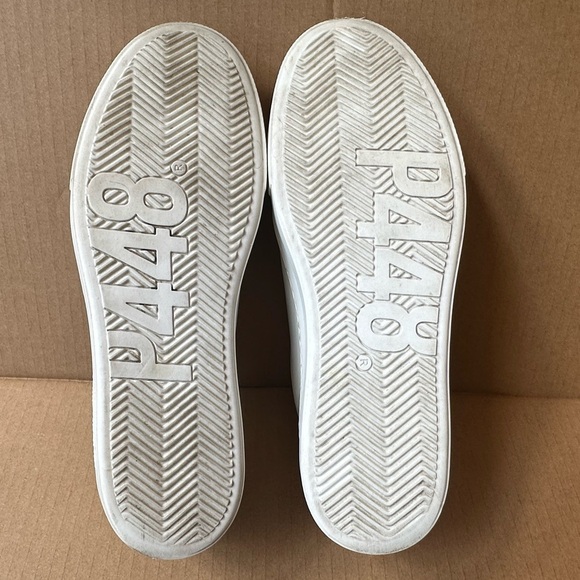 P448 “Thea” Platform Sneaker in Coyote White Suede And Leather Size 39 - Picture 5 of 8